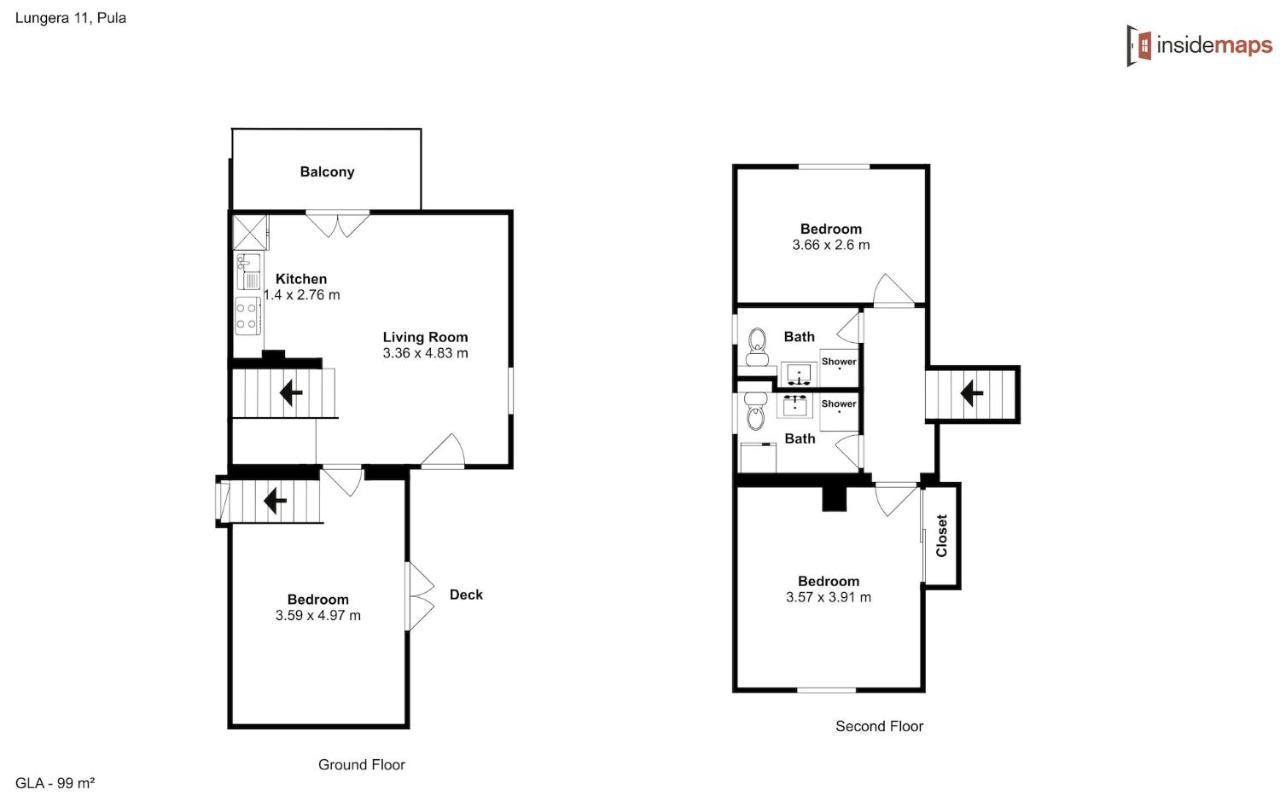Apartment Lungera Пула Экстерьер фото